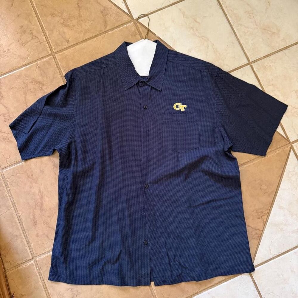 Cutter-buck Men's Navy and Blue Polo-shirts